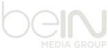 شعار مجموعة بي إن الإعلامية، يتميز بالخط الأنيق باللون الأرجواني ويتضمن كلمة "beIN" بالخط العريض وأسفلها "MEDIA GROUP" بخط أدق، يُعبر عن مجموعة قنوات تلفزيونية تقدم محتوى رياضي وترفيهي متنوع متاح من خلال اشتراك IPTV
