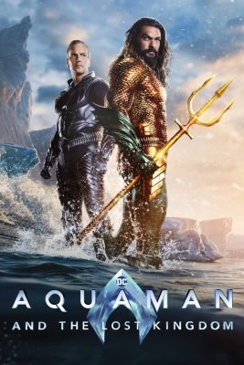 Movie poster featuring two heroic characters in a powerful stance amid a watery landscape, representing the epic tales streamed on Oneclicktv's 4K IPTV service