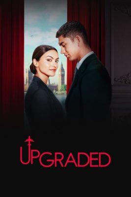 Romantic drama series poster with two protagonists close together, separated by a curtain with a view of London in the background, indicative of the diverse series genres on Oneclicktv's 4K IPTV service.