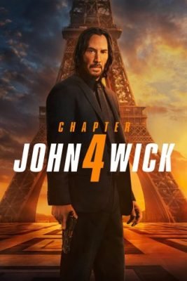 Intense movie poster of an action hero standing in front of an iconic landmark at sunset, exemplifying the blockbuster entertainment provided by Oneclicktv's 4K IPTV service
